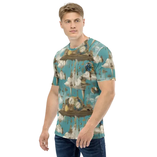 Cloudbound Horology on a Men's Crew Neck T-Shirt
