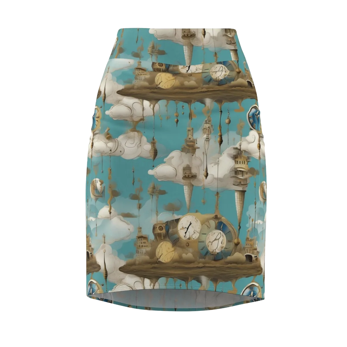 Cloudbound Horology on Pencil Skirt — Front