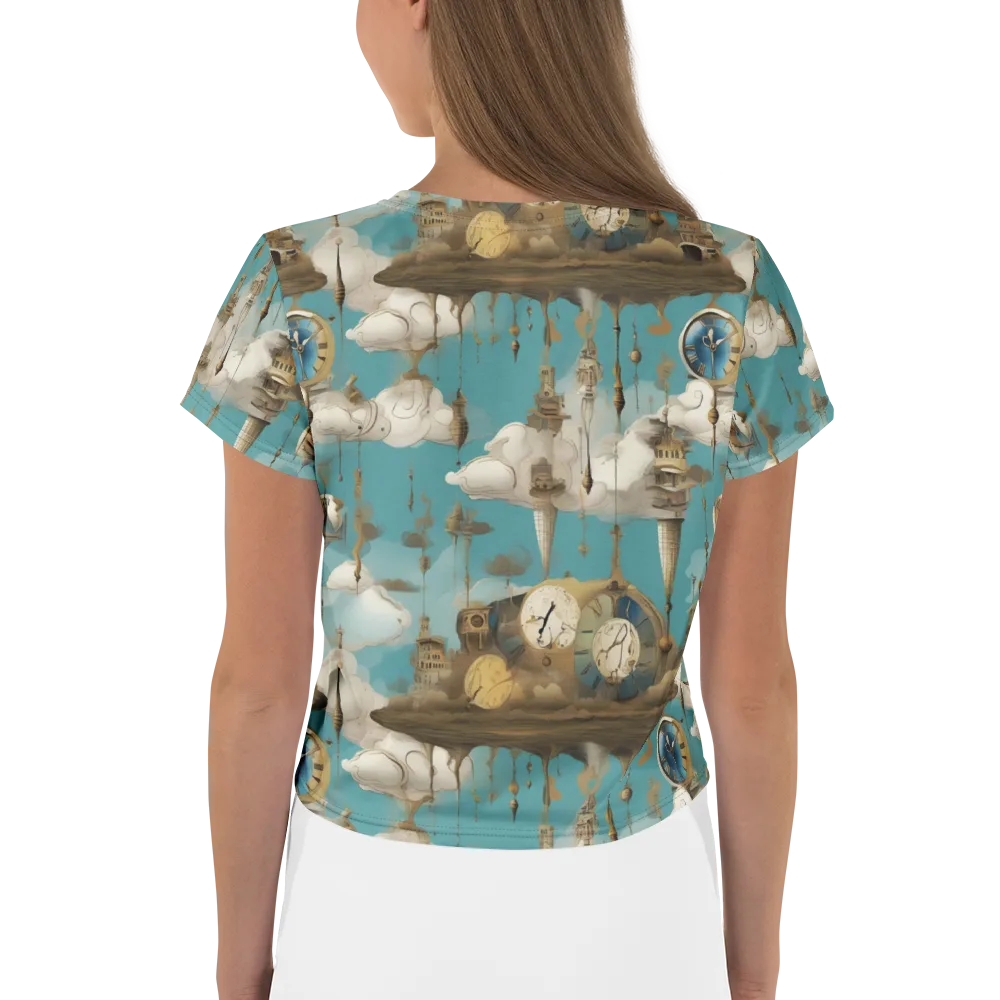 Cloudbound Horology on Crop Tee — Back