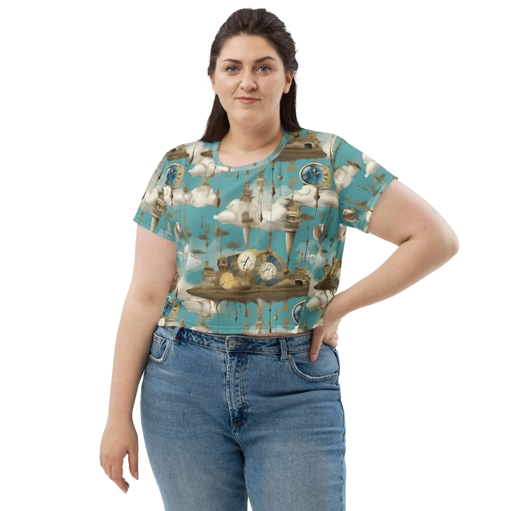 Cloudbound Horology on Crop Tee — Front