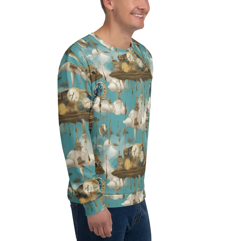 Cloudbound Horology on Sweatshirt — Right Front