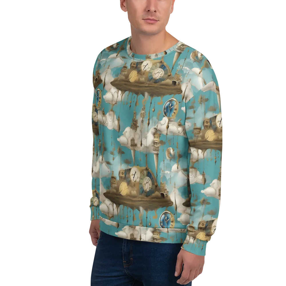 Cloudbound Horology on Sweatshirt — Left Front