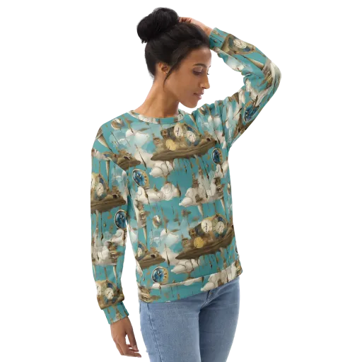 Cloudbound Horology on a Sweatshirt