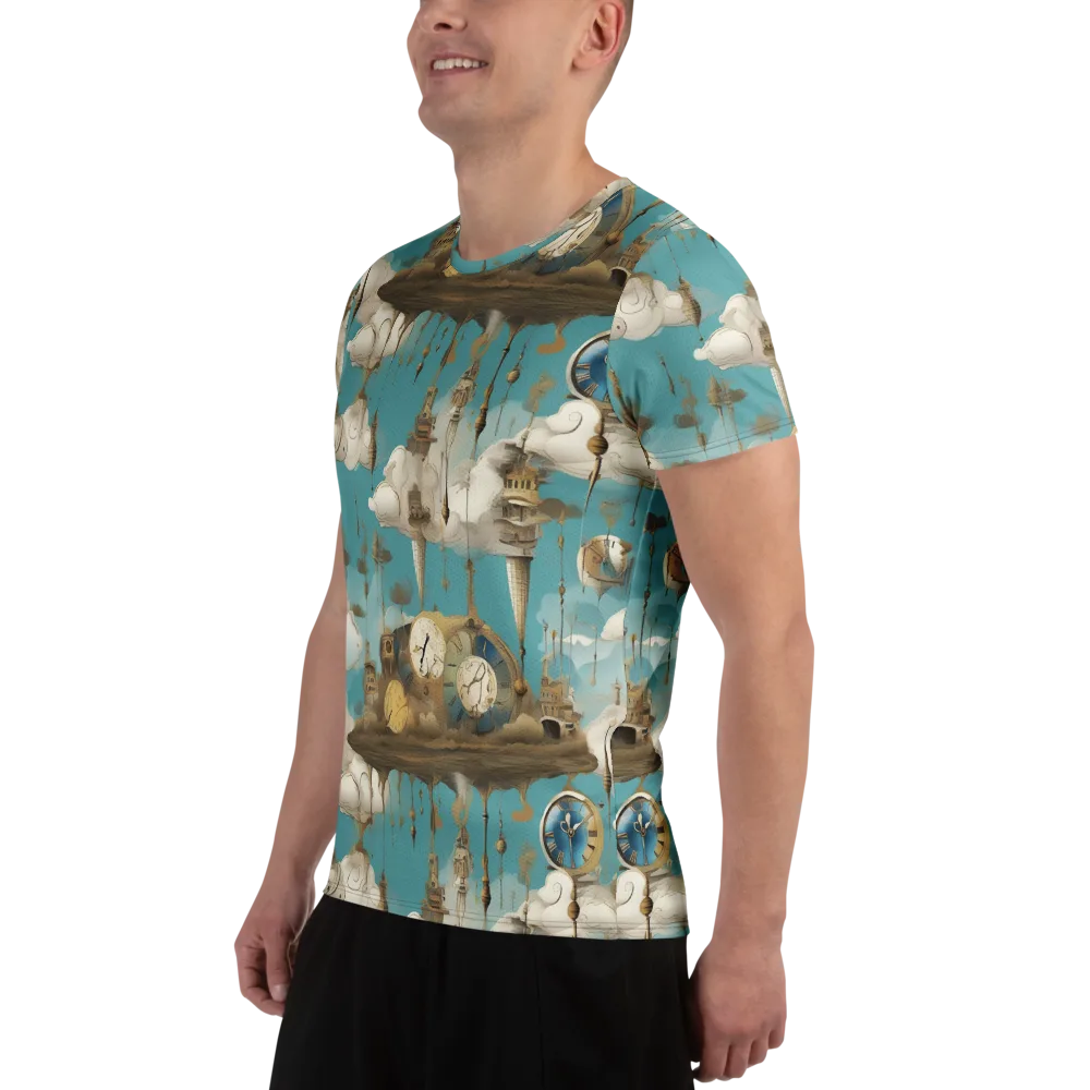 Cloudbound Horology on Men's Athletic T-Shirt — Left