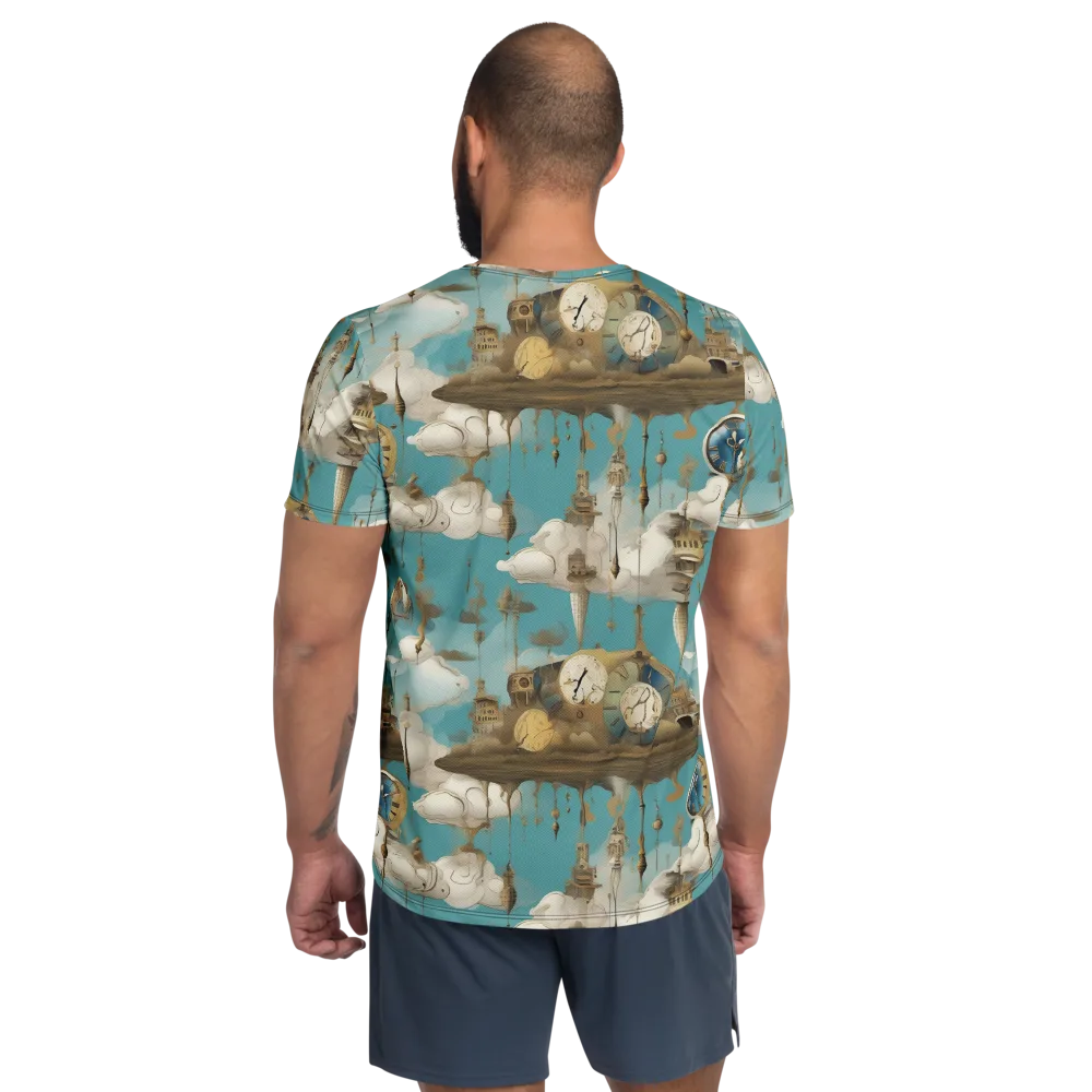 Cloudbound Horology on Men's Athletic T-Shirt — Back