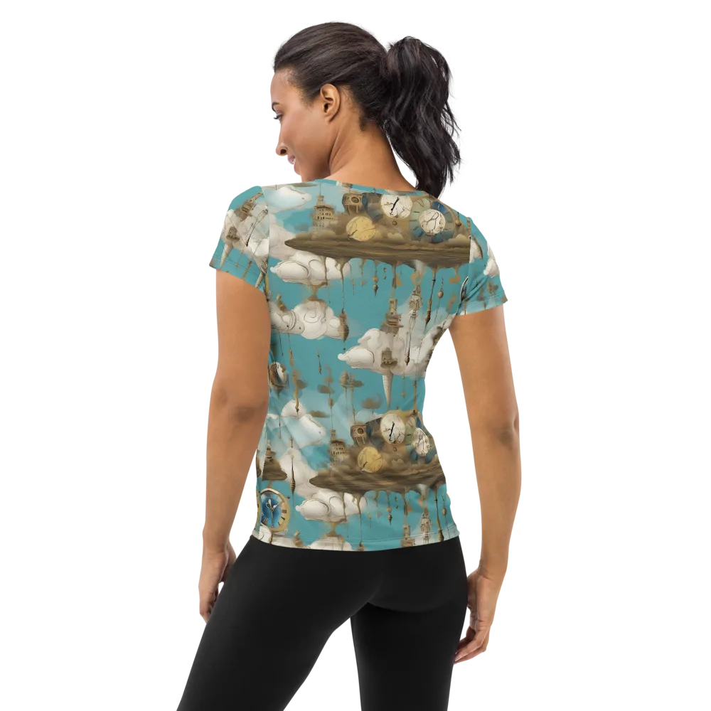 Cloudbound Horology on Women's Athletic T-Shirt — Back