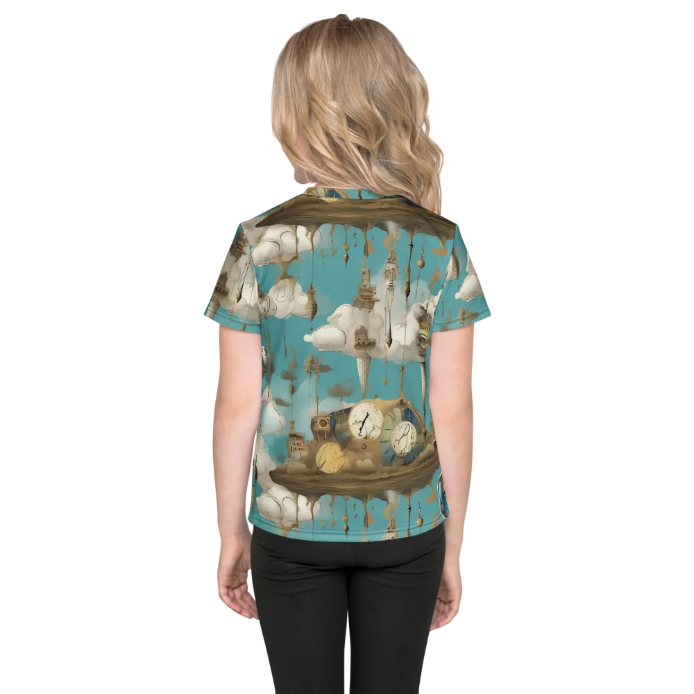 Cloudbound Horology on Kids Crew Neck T-Shirt — Back