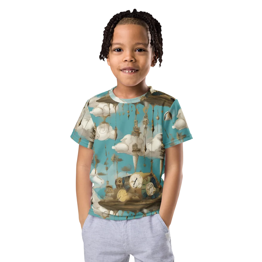 Cloudbound Horology on Kids Crew Neck T-Shirt — Front