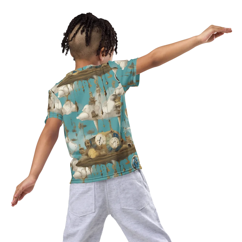 Cloudbound Horology on Kids Crew Neck T-Shirt — Back