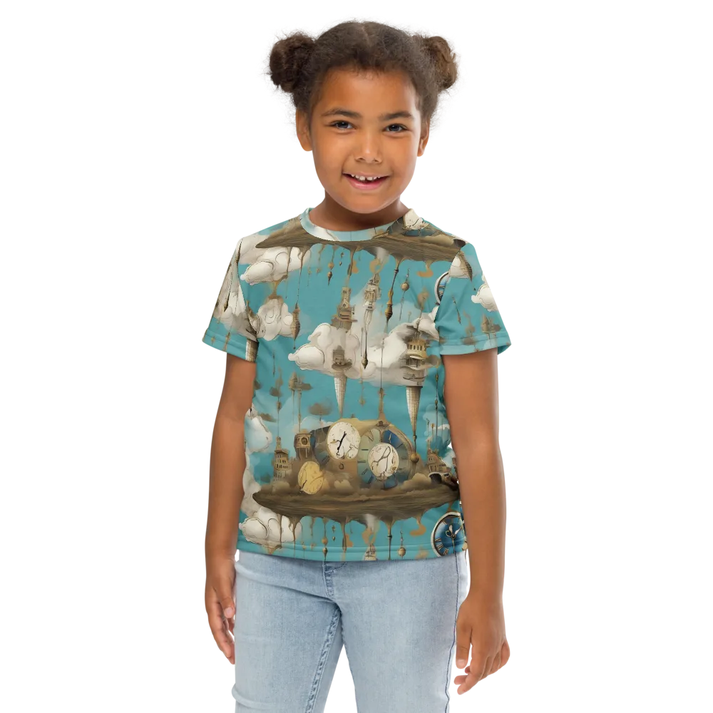 Cloudbound Horology on Kids Crew Neck T-Shirt — Front