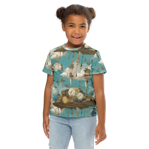 Cloudbound Horology on a Kids Crew Neck T-Shirt