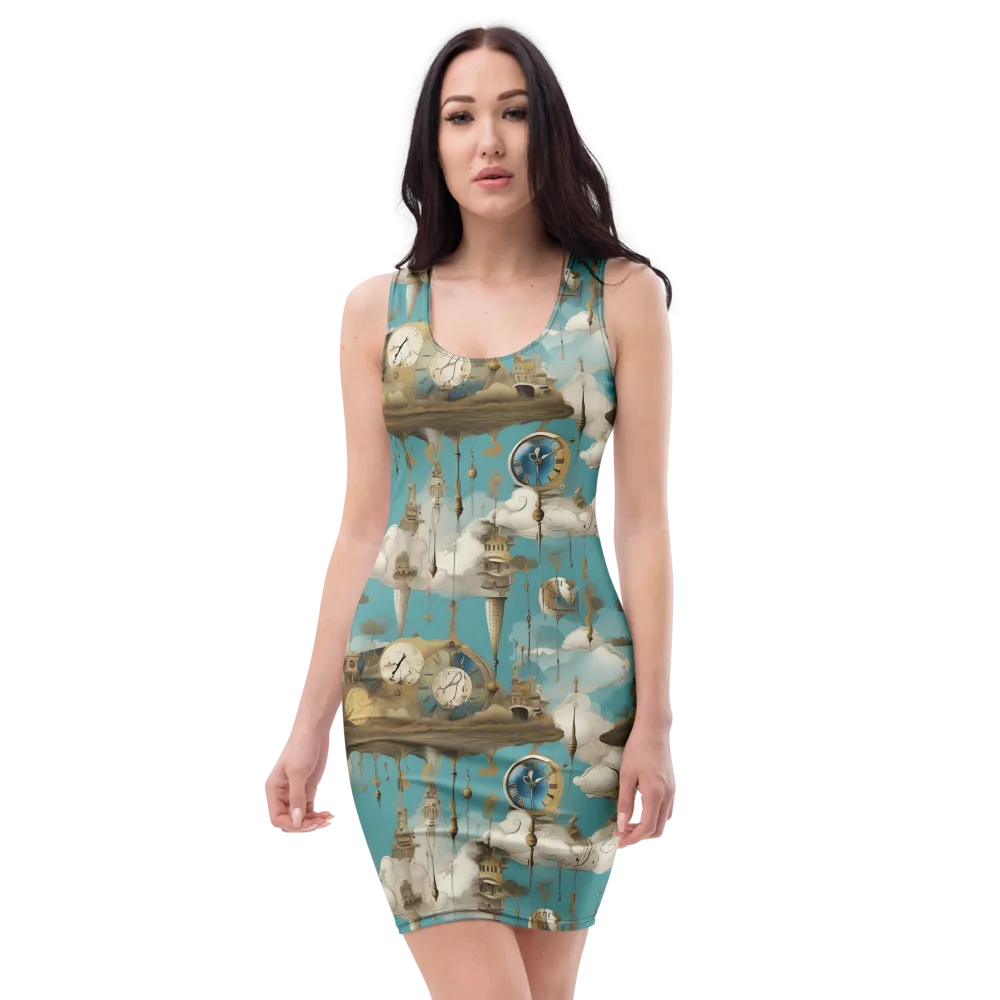 Cloudbound Horology on Bodycon Dress — Front