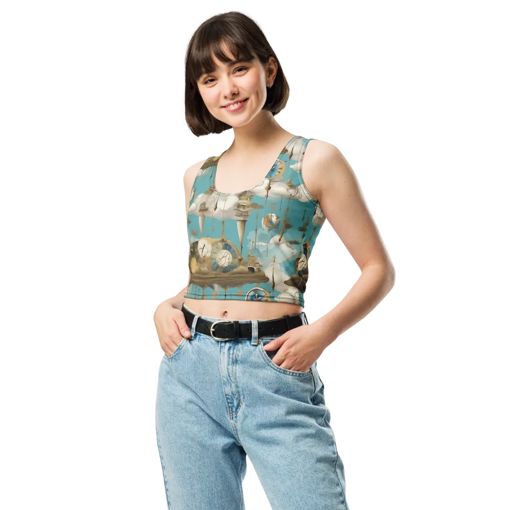 Cloudbound Horology on Crop Top — Front