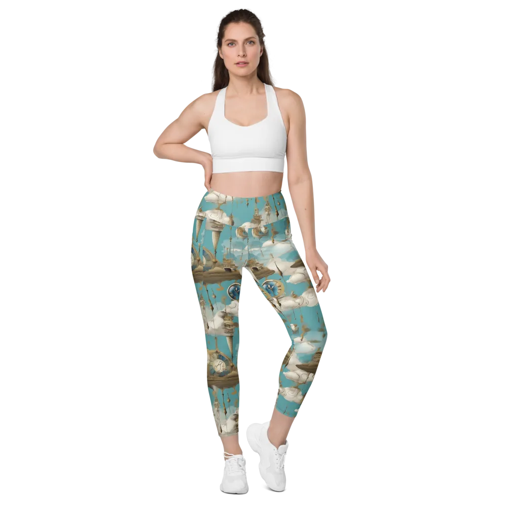 Cloudbound Horology on Leggings with Pockets — Front