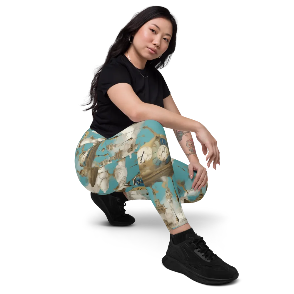 Cloudbound Horology on Leggings with Pockets — Right Front