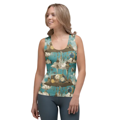 Cloudbound Horology on a Women's Tank Top
