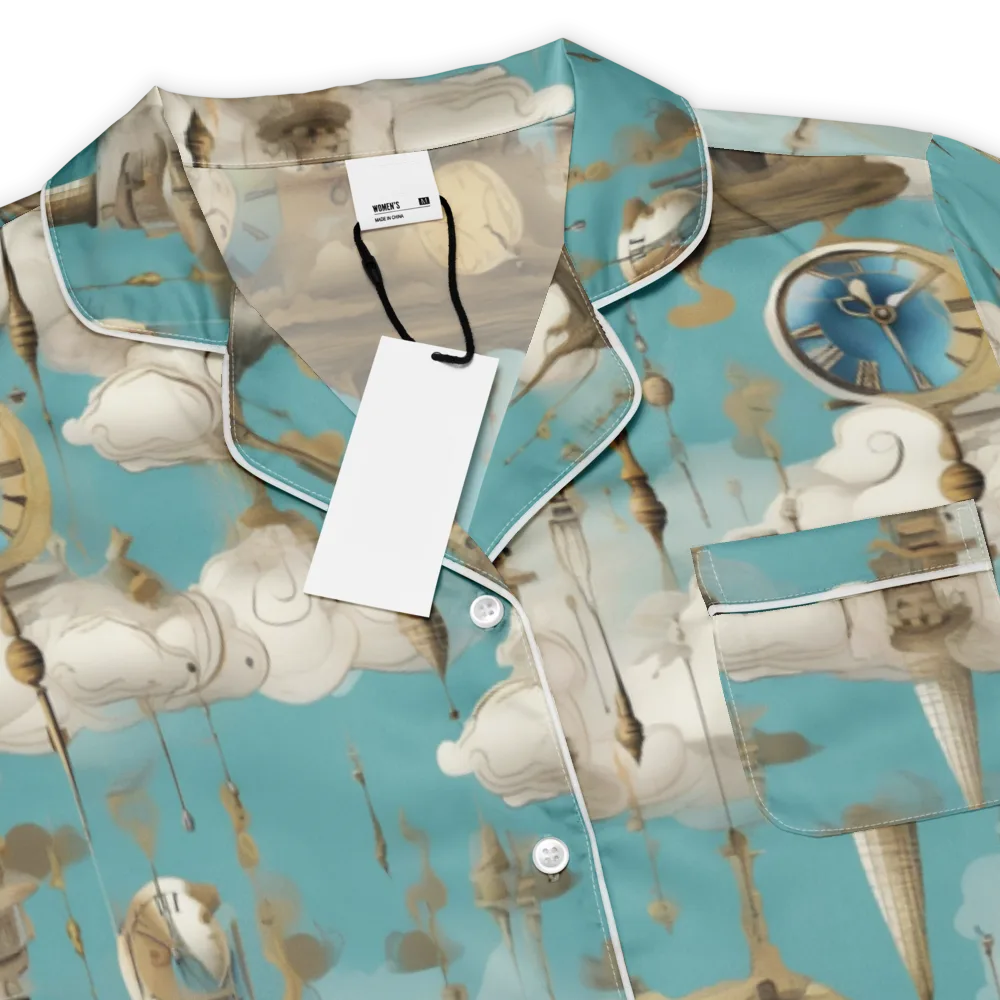 Cloudbound Horology on Women's Short Sleeve Pajama Top — Product details