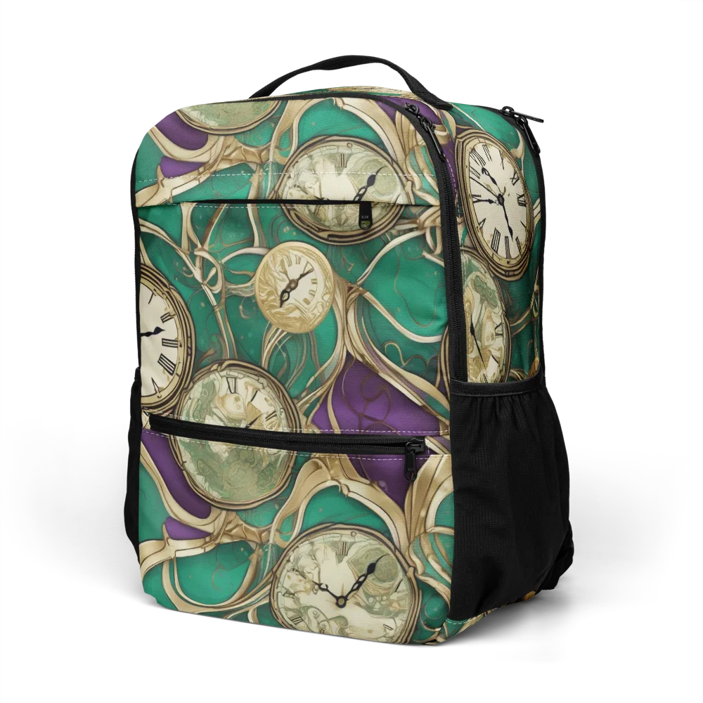 Horological Garden on Utility Backpack — Left Front