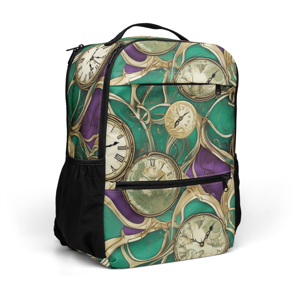 Horological Garden on Utility Backpack — Right Front