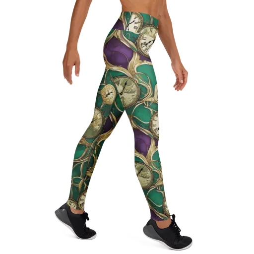 Horological Garden on a Yoga Leggings