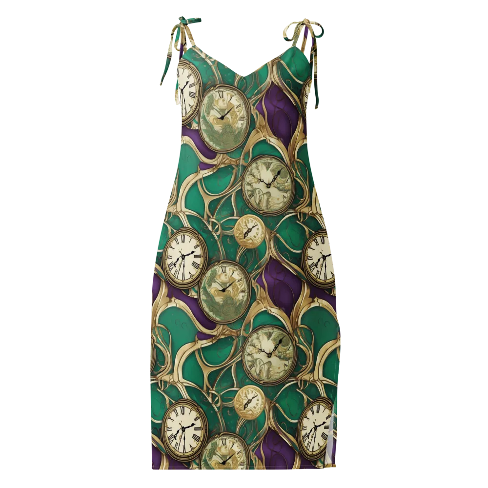 Horological Garden on Slip Dress — Front