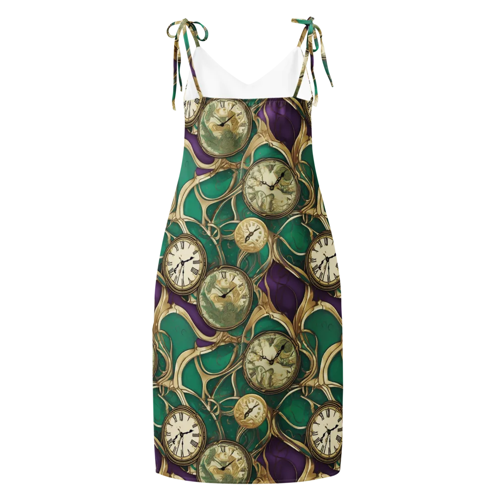 Horological Garden on Slip Dress — Back