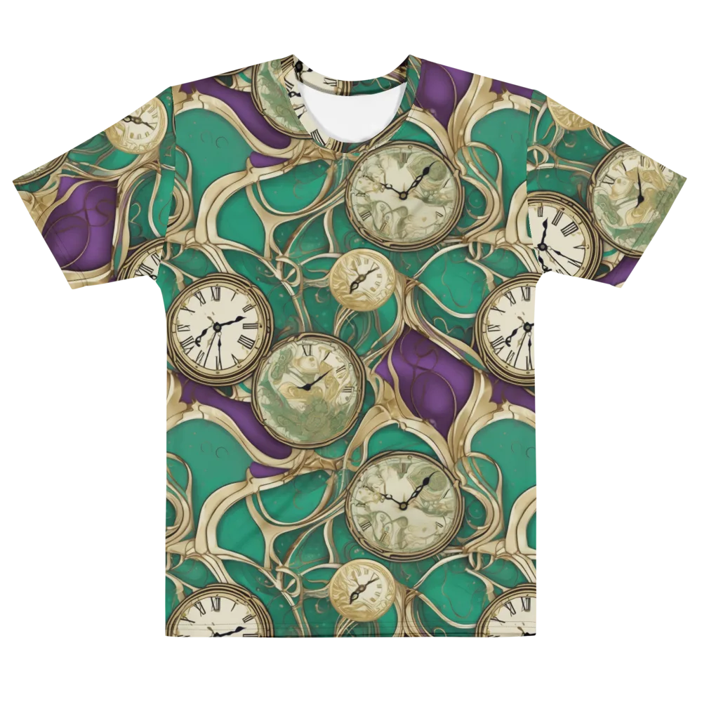 Horological Garden on Men's Cotton Crew Neck T-Shirt — Front