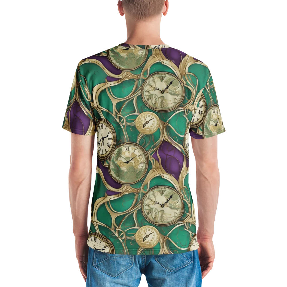 Horological Garden on Men's Crew Neck T-Shirt — Back