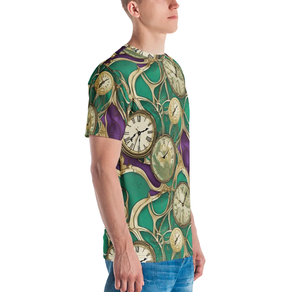 Horological Garden on Men's Crew Neck T-Shirt — Right
