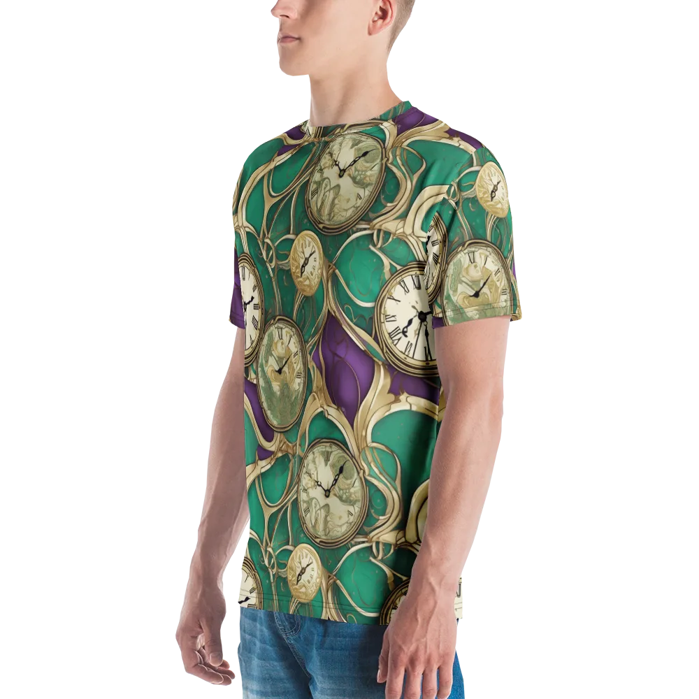 Horological Garden on Men's Crew Neck T-Shirt — Left