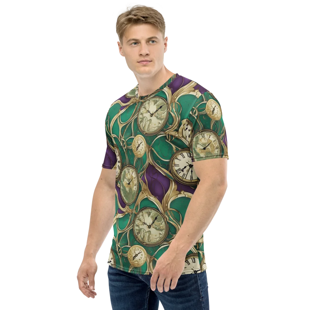 Horological Garden on Men's Crew Neck T-Shirt — Left