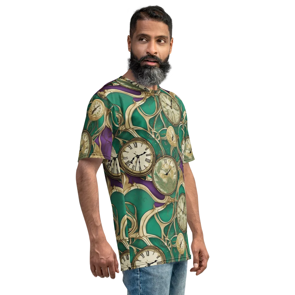 Horological Garden on Men's Crew Neck T-Shirt — Right