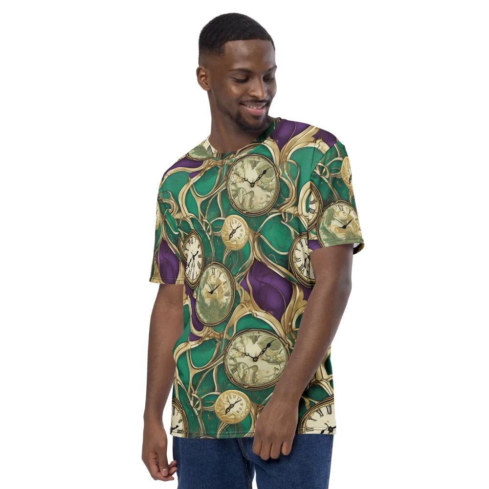 Horological Garden on Men's Crew Neck T-Shirt — Left