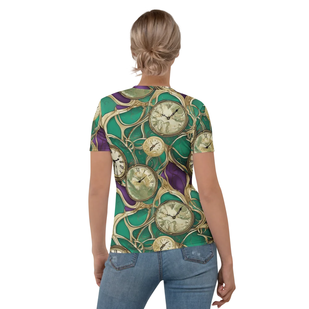 Horological Garden on Women's Crew Neck T-Shirt — Back