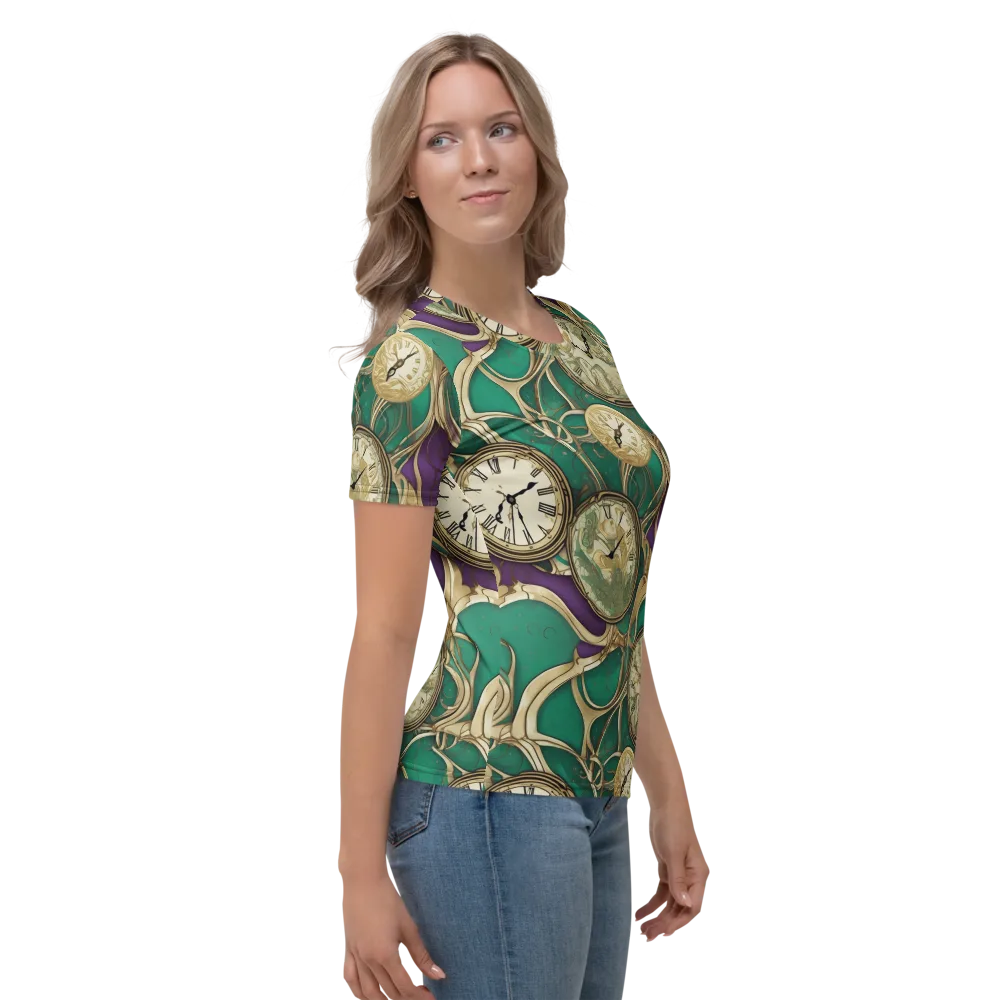 Horological Garden on Women's Crew Neck T-Shirt — Right