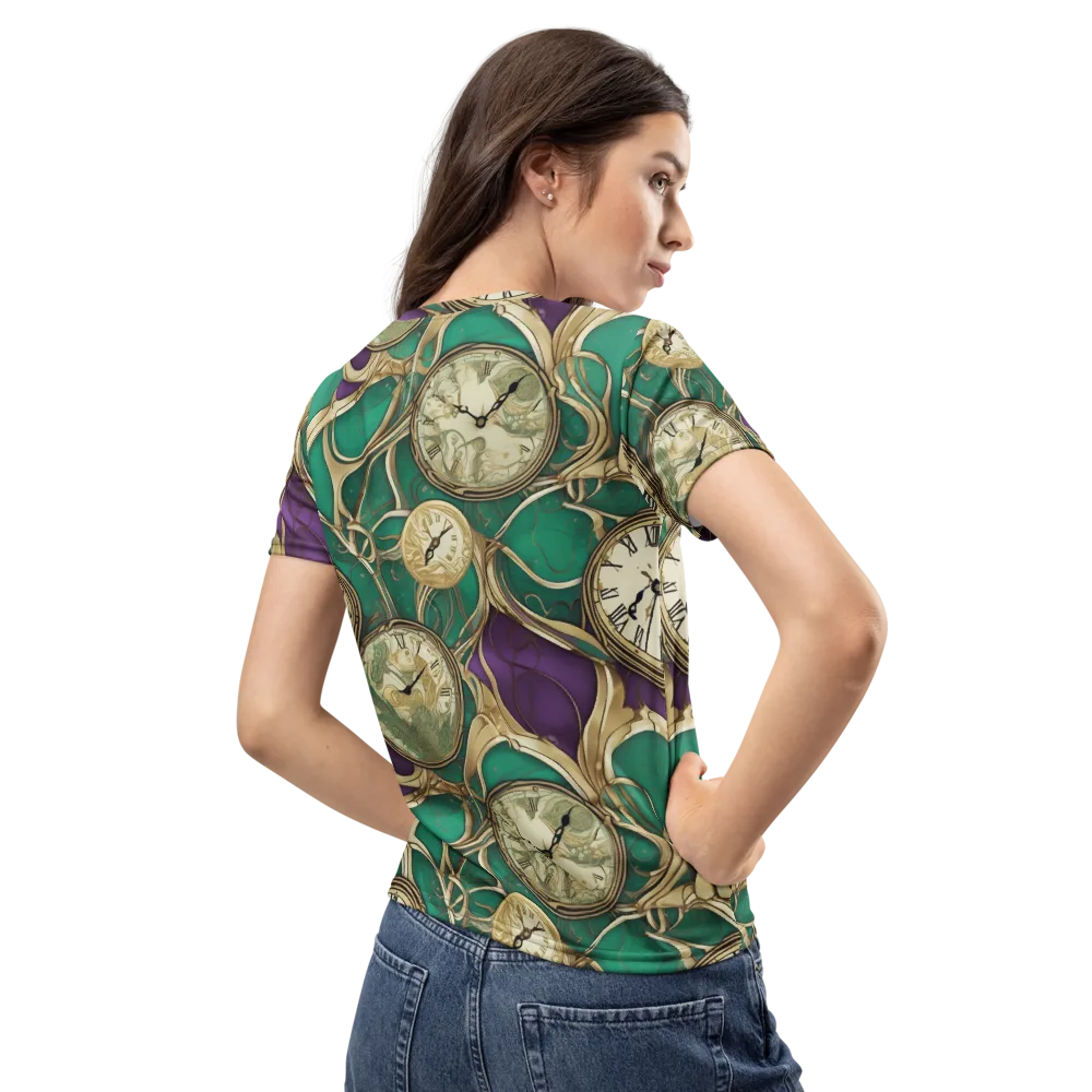 Horological Garden on Women's Crew Neck T-Shirt — Back