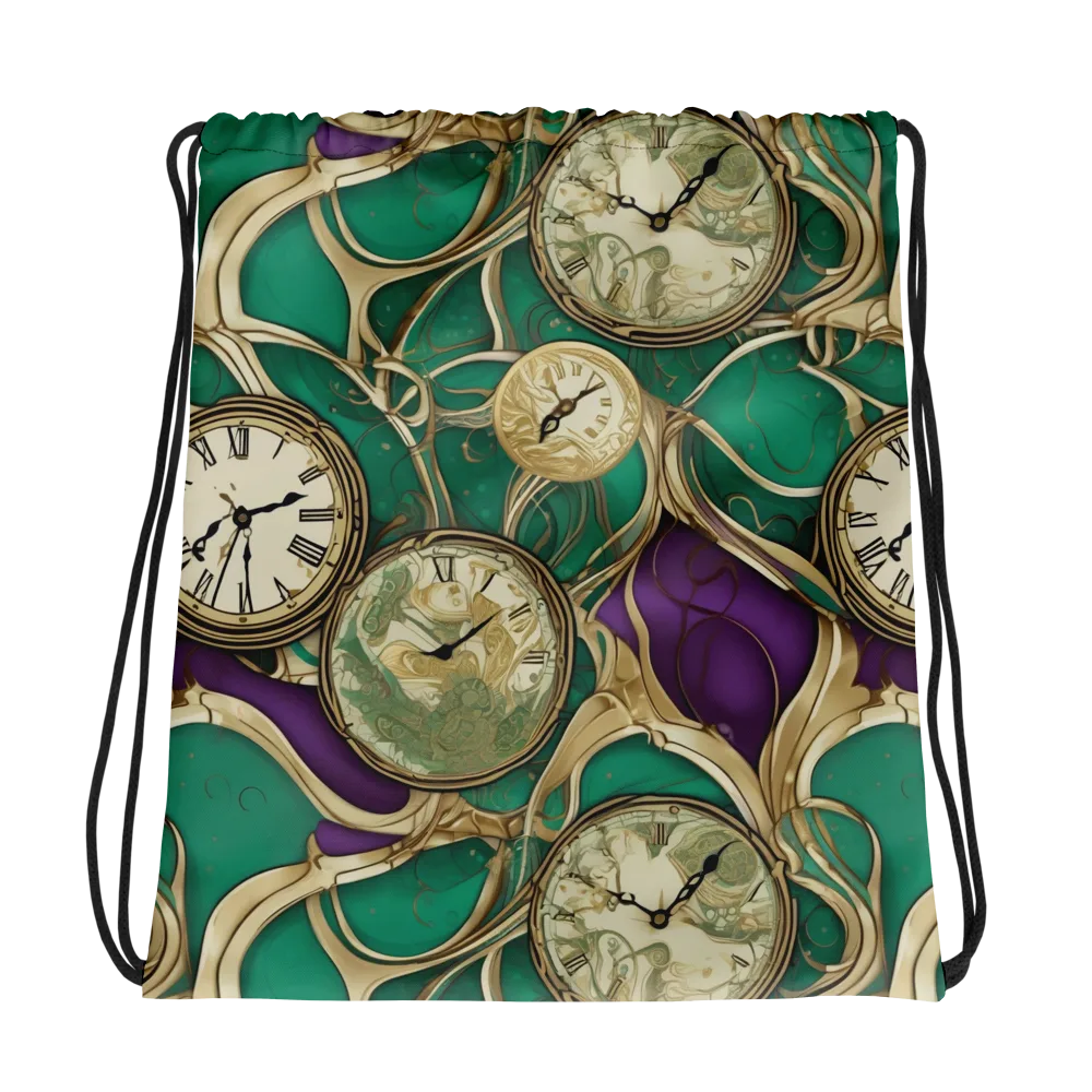 Horological Garden on Drawstring Bag — Photo