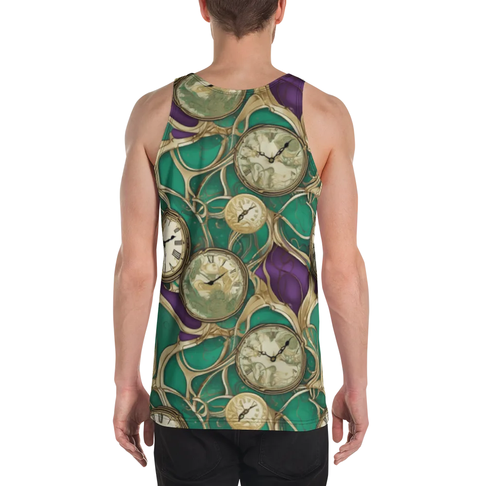Horological Garden on Men's Tank Top — Back