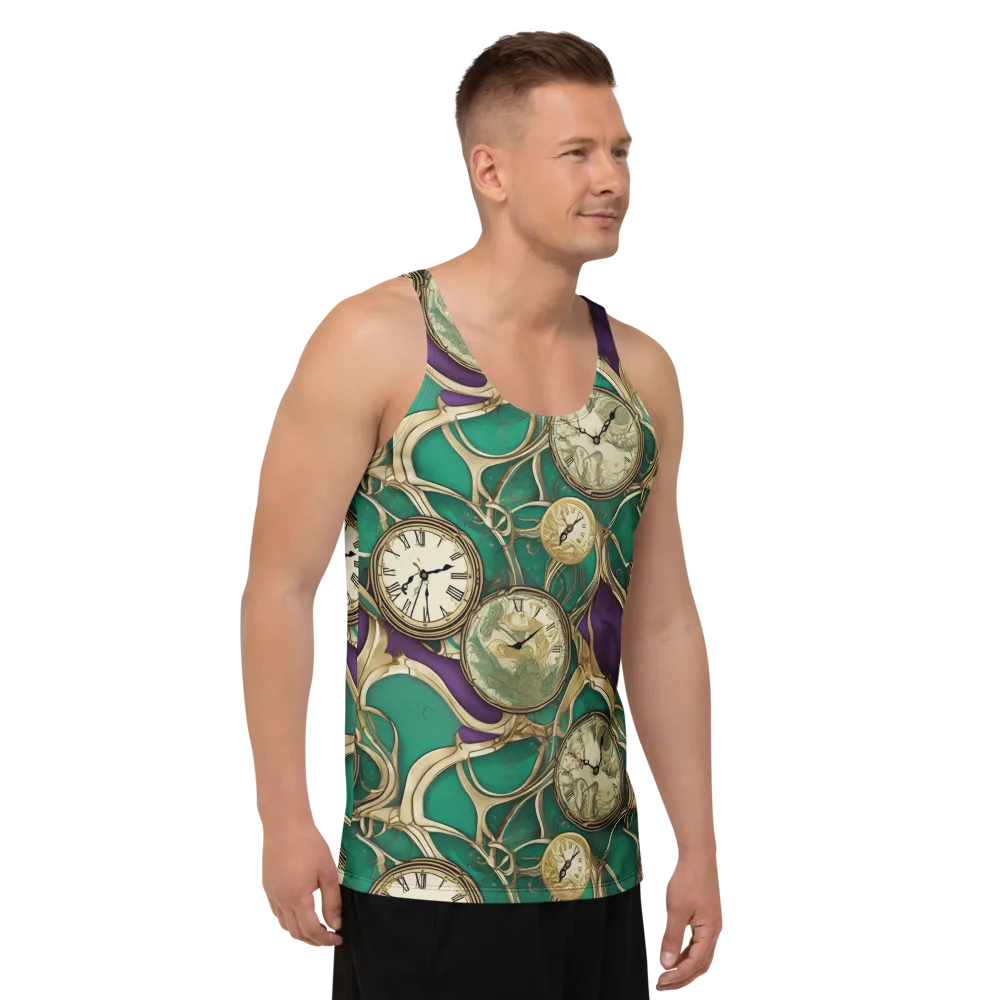 Horological Garden on Men's Tank Top — Right Front