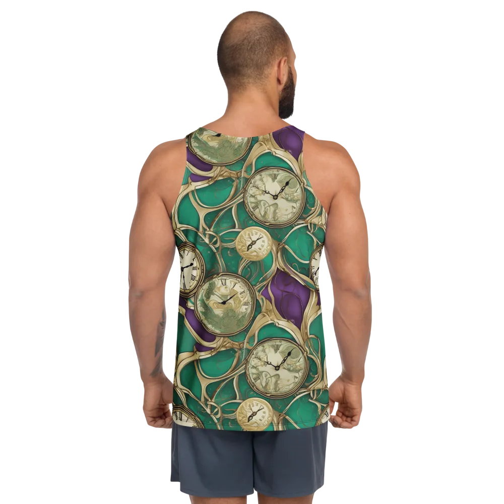 Horological Garden on Men's Tank Top — Back