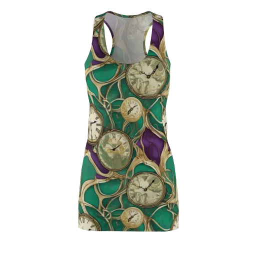 Horological Garden on a Racerback Dress