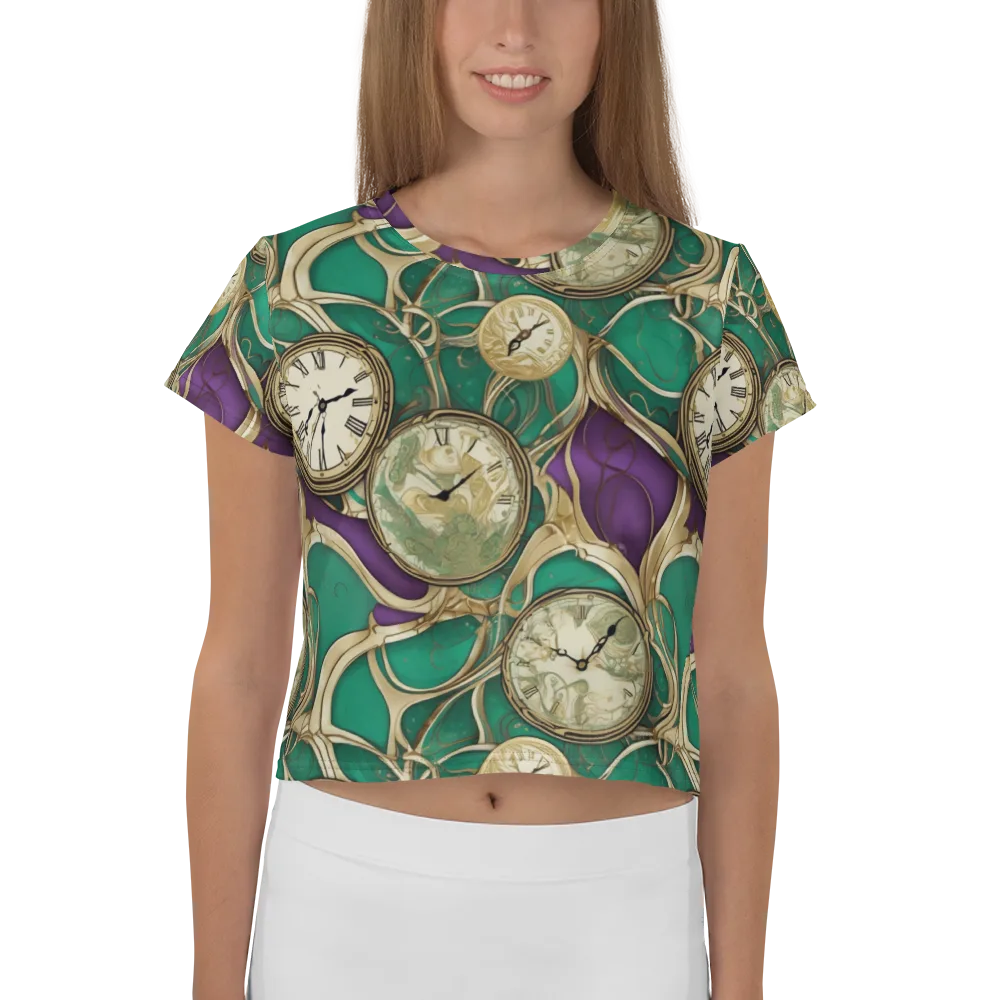Horological Garden on Crop Tee — Front