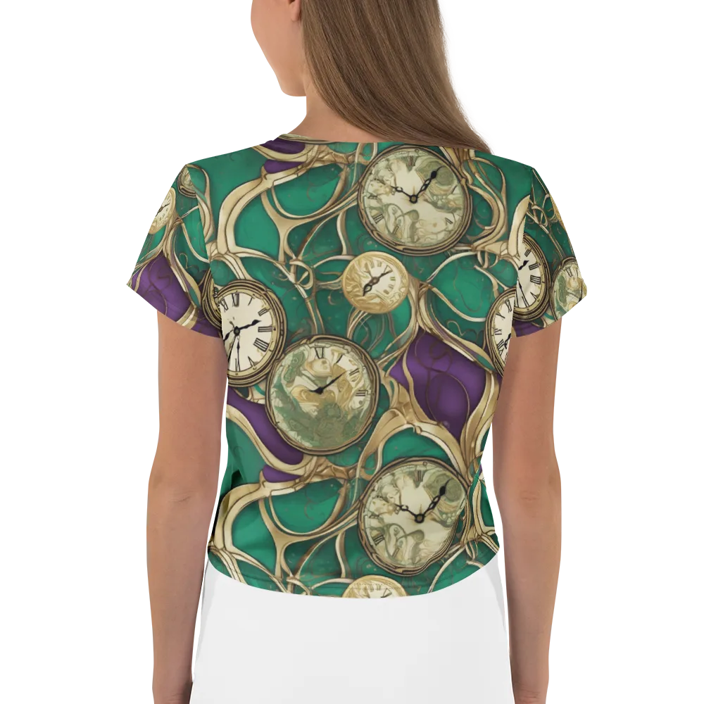 Horological Garden on Crop Tee — Back