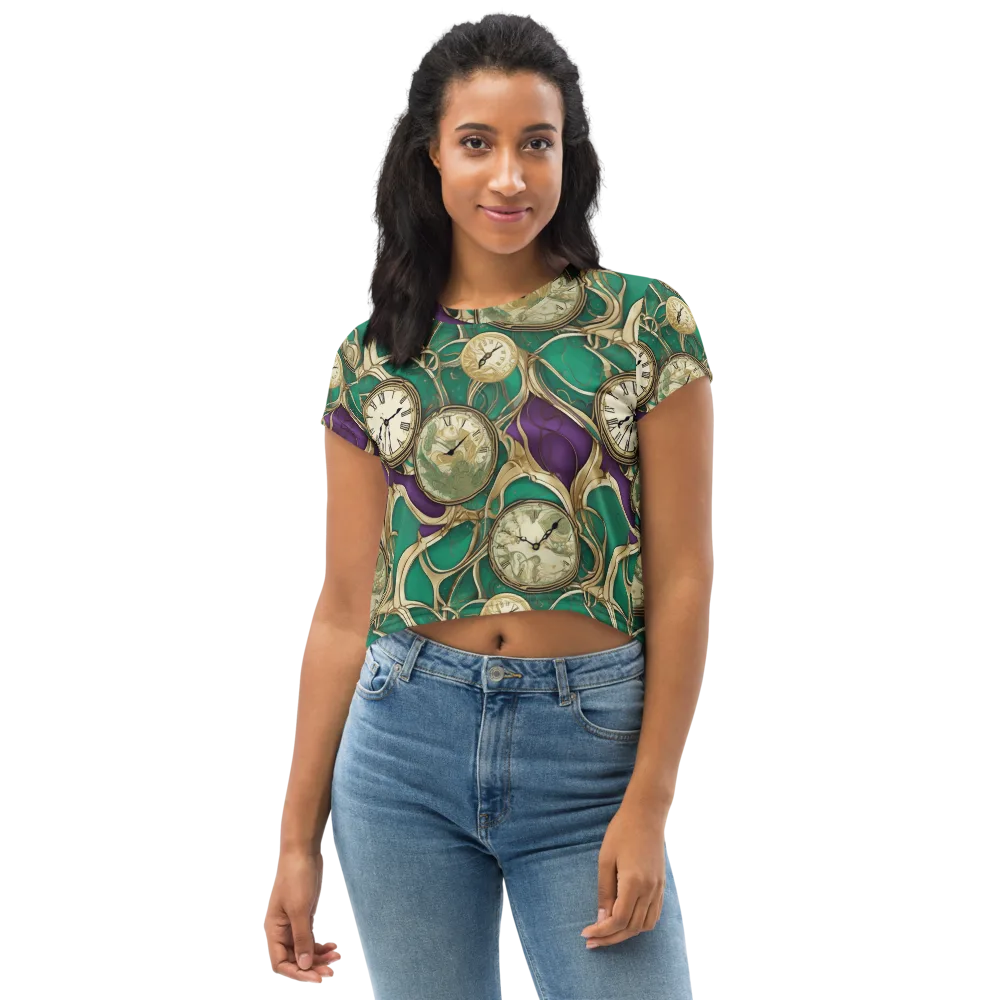 Horological Garden on Crop Tee — Front