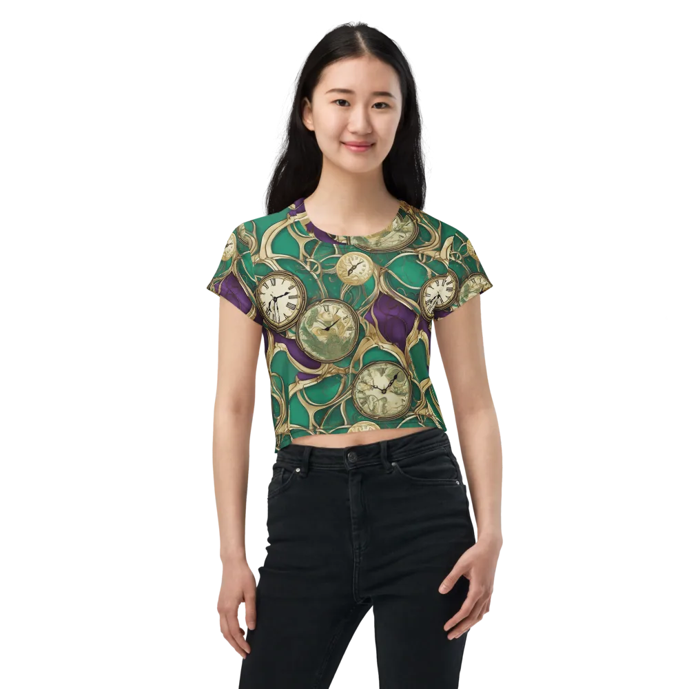 Horological Garden on Crop Tee — Front