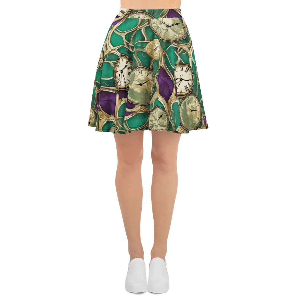 Horological Garden on Skater Skirt — Front