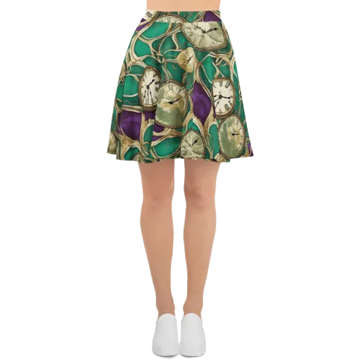 Horological Garden on a Skater Skirt