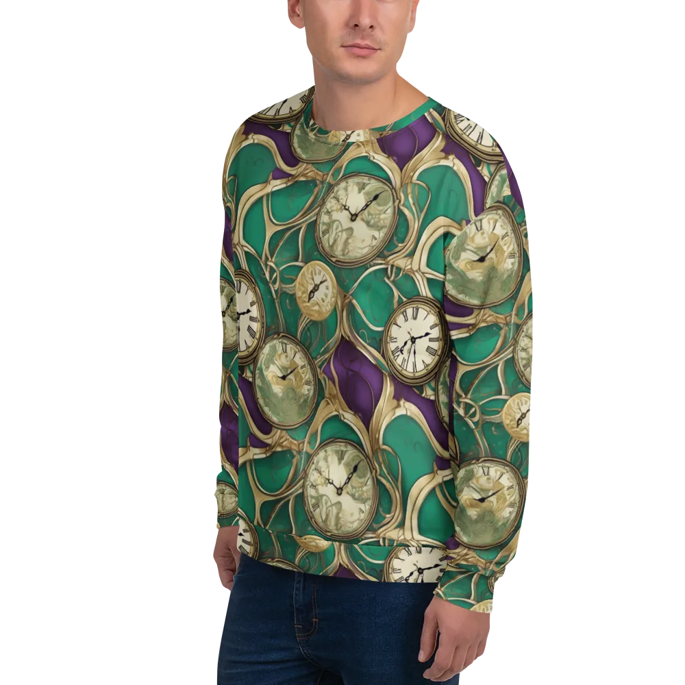 Horological Garden on Sweatshirt — Left Front