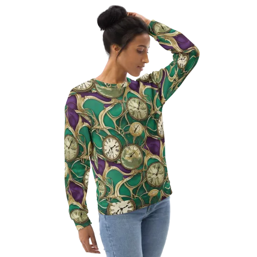 Horological Garden on a Sweatshirt