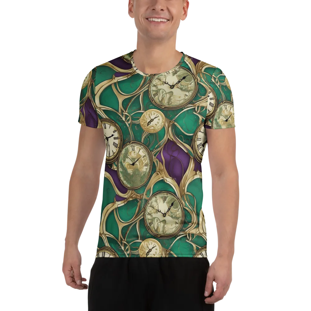 Horological Garden on Men's Athletic T-Shirt — Front